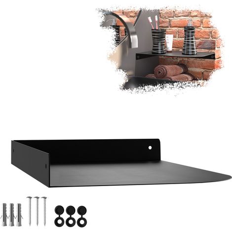 SOTECH Design Wandeckregal HOVER Höhe 3 cm inkl. Befestigungsset für Wandmontage, Länge 30 cm, Tiefe 20 cm, schwarz, 1 Stück (1/5)