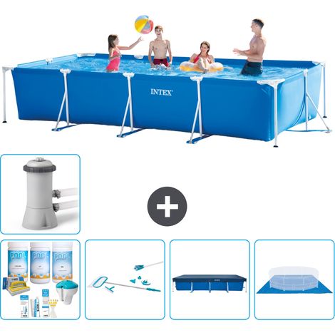 Intex Piscine Tubulaire Rectangulaire - 450x220x84 cm - 6-pièces  S21133 (1/5)