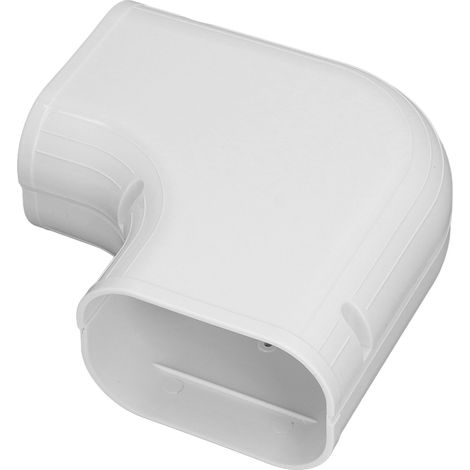 Cache-coude plat pour tuyau, série 433/130, cache-tuyau décoratif en PVC, accessoires pour tuyaux de climatiseur (1/5)