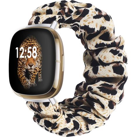 Bracelets compatibles avec Fitbit Sense / Versa 3, bracelets pour femmes et filles, accessoires de bracelet élastique imprimé, bracelet de rechange pour montre connectée Sense / Versa 3 (1/5)