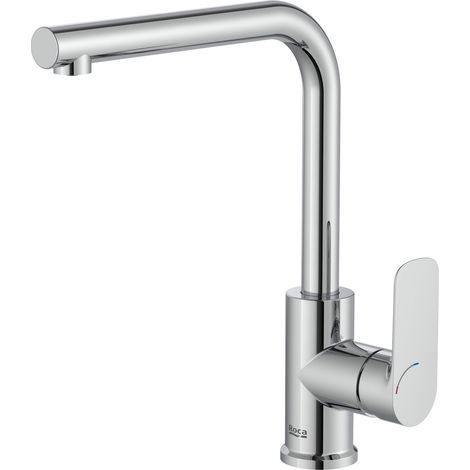 MEZCLADOR COCINA CALA CON CAÑO GIRATORIO RECTO + AIREADOR CROMADO