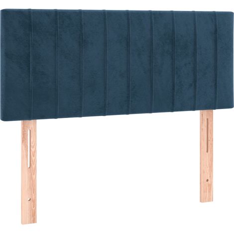 vidaXL Testiera Blu Scuro 80x5x78/88 cm in Velluto (1/5)
