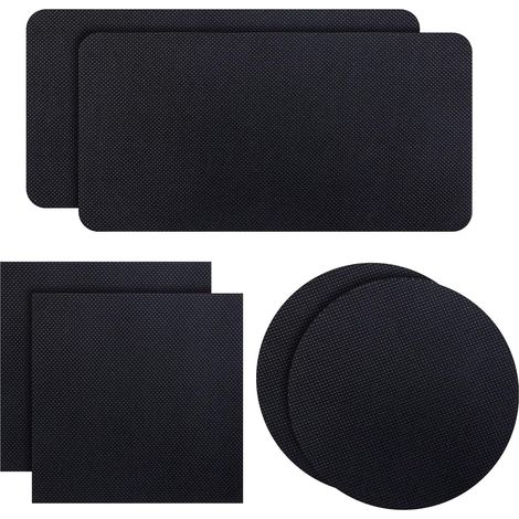 Kit di riparazione per trampolino da 6 pezzi, 3 tipi di toppe autoadesive per accessori del trampolino per riparare fori o strappi nei tappeti elastici. (1/5)