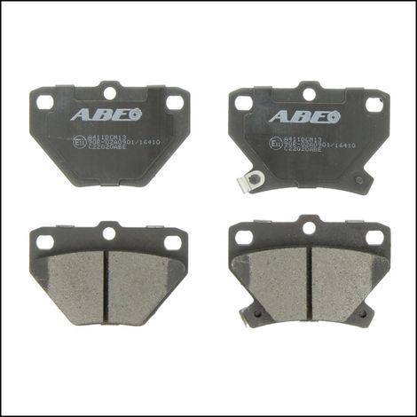 Kit 4 pastiglie freno posteriori per toyota corolla verso (e12) dal 2001-2004 (1/3)