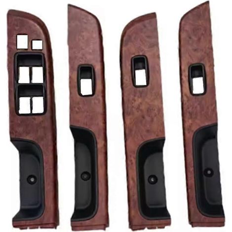 Cache de panneau de commande de lève-vitre pour Nissan Y61 (2005-2023) - Référence : 74232-0K620 - Garniture supérieure d'accoudoir de porte imitation bois (1/5)