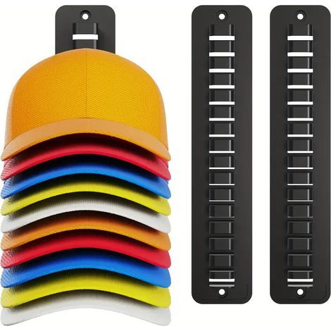 Solutions De Rangement Pour Chapeaux, Organisateur De Casquettes De Baseball, Support Mural Pour Chapeaux, Rangement Pour Chapeaux Dans Un Placard, Cintre Pour Chapeaux Multifonctionne (1/4)