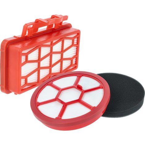 vhbw Set di 2 accessori compatibile con Dirt Devil Infinity Rebel 50, 52 per 54 aspirapolvere - filtro in spugna, filtro, contenitore della polvere (1/5)