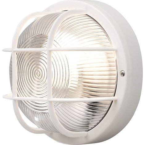 Konstsmide Emas Lampada da Parete con plafoniera in Vetro Trasparente a Coste, E27 (1/3)