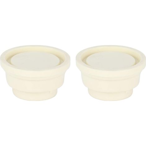 Tampon en caoutchouc pour échelle de piscine, pour protéger le revêtement de la piscine, bouchons d'échelle de protection pour piscines enterrées, bouchon en caoutchouc blanc pour échelle de (1/5)