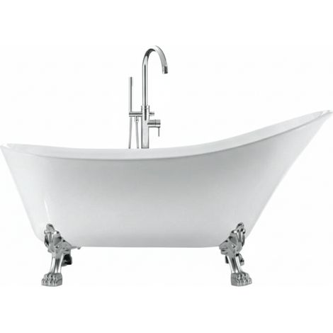 Freistehende Badewanne BALMAIN Löwenfüße CHROM 161