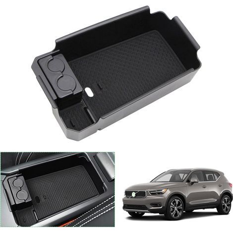 XC40 2018-2022 Armrest Storage Box, Volvo XC40 Accessories (Black) (1/5)