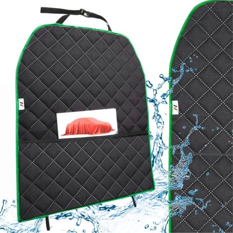 Funda para el asiento trasero con bolsillo, alfombrilla protectora, protector de asiento trasero para coche (1/5)