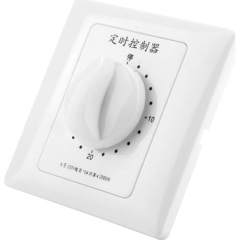 Minuteur mécanique pour pompe à eau 220V, interrupteur horaire intelligent intérieur, programmateur compte à rebours 30 minutes (1/5)