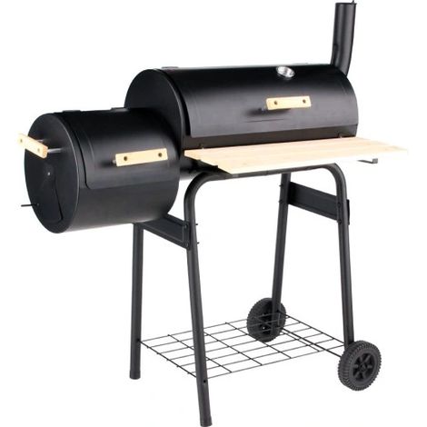 Barbecue da giardino con affumicatoio, ripiani e griglia da 60 cm (1/5)