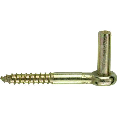 Perno a vite Ø 13 mm, L. 110 mm. - zincato giallo