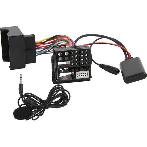 Adaptateur de câble d'entrée AUX audio sans fil pour voiture Bluetooth 5.0 avec microphone, remplacement pour E46 320i 32 (1/4)