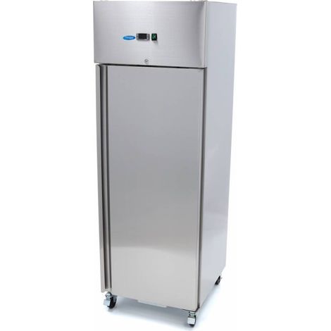 Congélateur 400L GN1/1 sur roulettes 3 étagères ajustables acier inoxydable éclairage LED - Maxima (1/5)