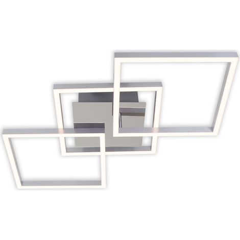 LED orientable, plafonnier à Gradation, 36 Watt, 2.600 Lumen, 3.000 Kelvin, Couleur Chrome-Argent (1/5)