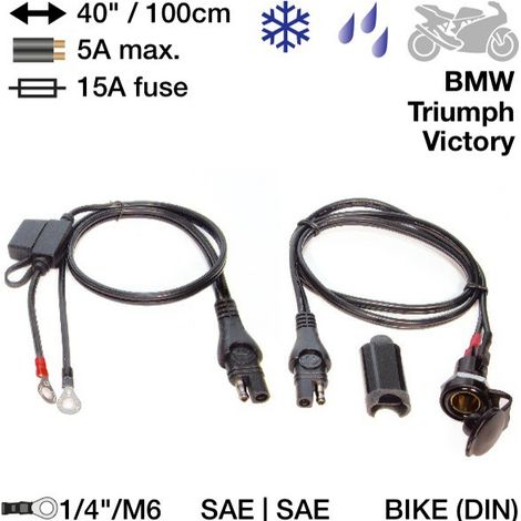 ACCESSOIRE PRISE MOTO DIN TECMATE OPTIMATE O8 SAE78