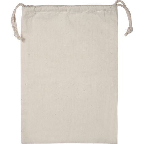 Aufbewahrungsbeutel aus Baumwolle, schlichter Wäschebeutel aus Baumwolle mit Kordelzug, ideal für Reisen und Zuhause (22 x 28 cm) (1/5)