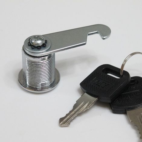 Serrure Batteuse Cylindre, Verrou de Porte pour Armoire, Serrure Batteuse a Came Barillet pour Boite aux Lettres Tiroir -30mm (1/5)
