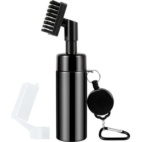 Golfschlägerbürste mit Sprühflasche und ausziehbarem Kabel, Haken- und Rillenreinigungsbürste. (1/4)