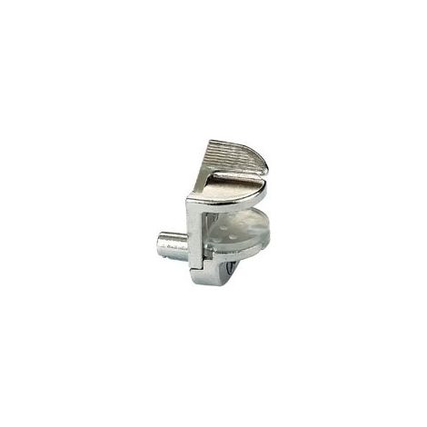 Taquet métallique - Pour verre d'épaisseur : 8 à 12 mm - Queue : Ø 5 mm - Décor : Argent - ITAR (1/3)
