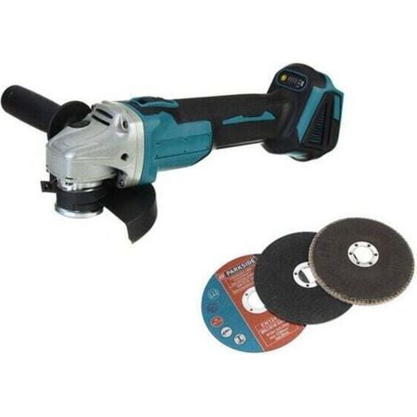 Meuleuse d'angle sans fil 125mm 18V 4 vitesses pour Makita Batterie + accessoires (Machine Seule) (1/3)