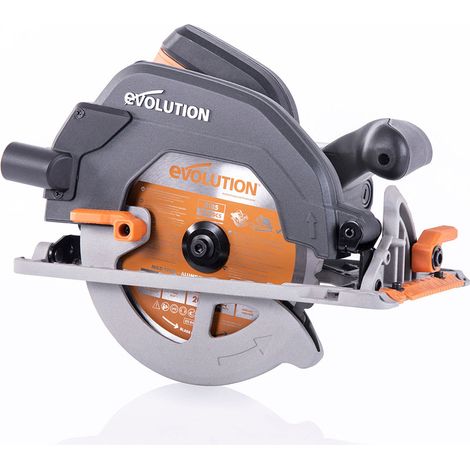 Scie circulaire filaire 1600 W – Lame multi-matériaux 185 mm – Profondeur de coupe 65 mm – Pour bois dur et métal – Moteur puissant – Evolution (1/4)
