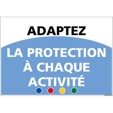 SIGNALETIQUE DE MOTIVATION - ADAPTEZ (D1010) - Adhésif - 300 x 210 mm