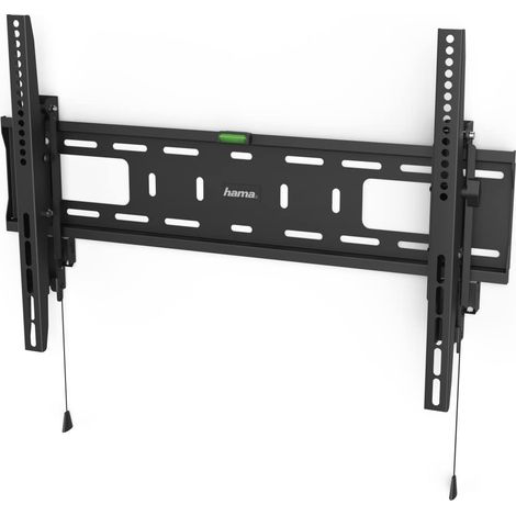 Support Mural TV Inclinable avec Dispositif antivol (TV 37" à 80", 203cm 50kg Max,°, Inclinaison -5°/+10 °,VESA 600x400 Max, Easy Fix, Chevilles) Noir (1/5)