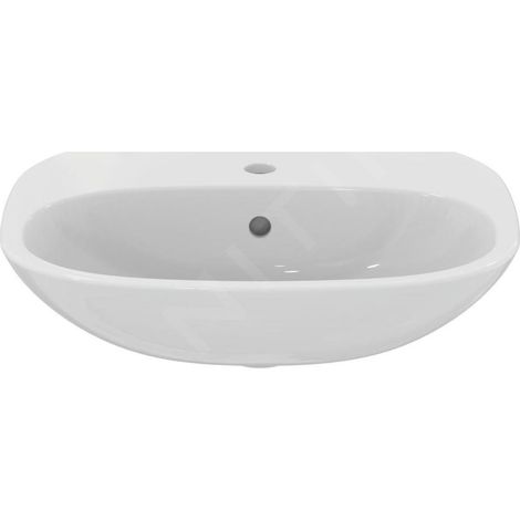Ideal Standard Tesi - Lavabo 600x475 mm, avec trop-plein, trou pour robinetterie, blanc T352201 (1/5)