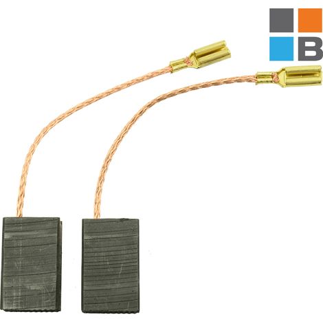 Balais de charbon CA-03-181 pour Parkside PWS125 B2, PWS 125 C3, PWS D3 - 6 x 11 x 17 mm