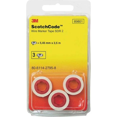 Accessori di connessione 3m scotchcode™ kabelmarkierer-nachfüllrollen 5 rotoli simboli