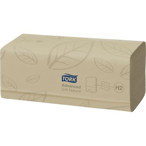 Tork Xpress Natur Multifold Handtücher - H2-System, natur, recycelte Fasern, 1 Karton, 240 m