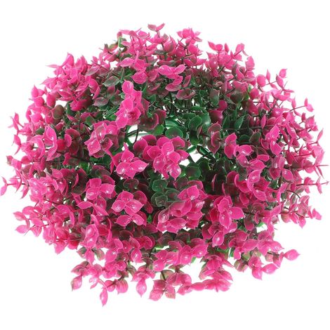 Boule Topiaire Artificielle Pourpre en Plastique Réaliste, Résistante la Décoloration, Décoration Suspendue pour Balcon et Jardin, Usage Intérieur et Extérieur (1/5)