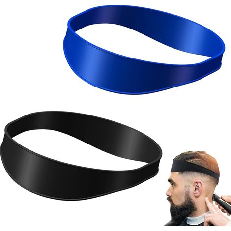 Lot de 2 Guide de Coupe des Cheveux, Silicone Haircut Template, Gabarit de Rasage Précis pour Nuque, Outil de Coiffure Maison DIY (1/5)
