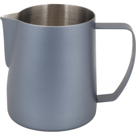 Tazza per montare latte e caffè, caraffa in acciaio inox, 700 ml, ideale per decorare le bevande con la latte art, blu royal (1/5)