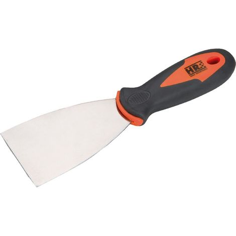 SPATULE FLEXIBLE ACIER AU CARBONE 60 MM MANCHE BIMATIÈRE ALYCO ORANGE
