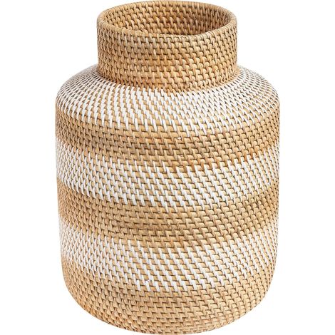 Dekovase RENUN Keramik 36 cm Naturfarben