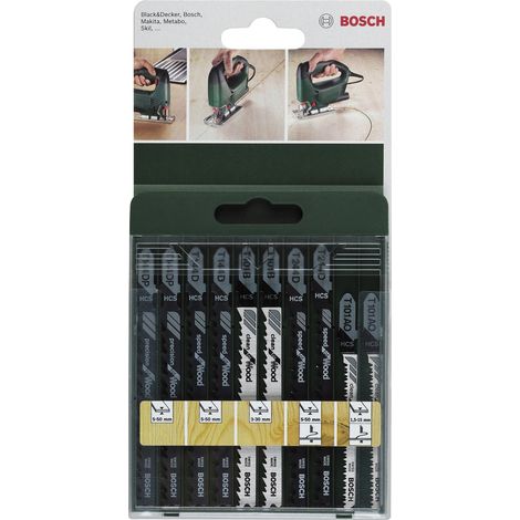 BOSCH - SET 10 LAME MISTE PER SEGHETTO ALTERNATIVO CODOLO A T