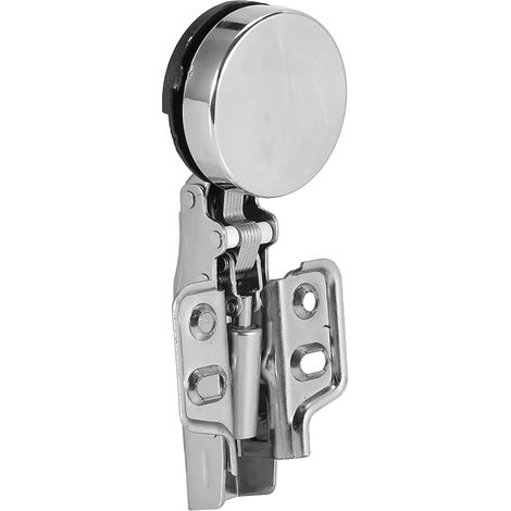 Soft-Close Cabinet Hinges, Set of 2 Self-Closing Door Hinges in Cold Rolled Steel with Screws for Glass Kitchen Cabinets and Wardrobes (1/5)