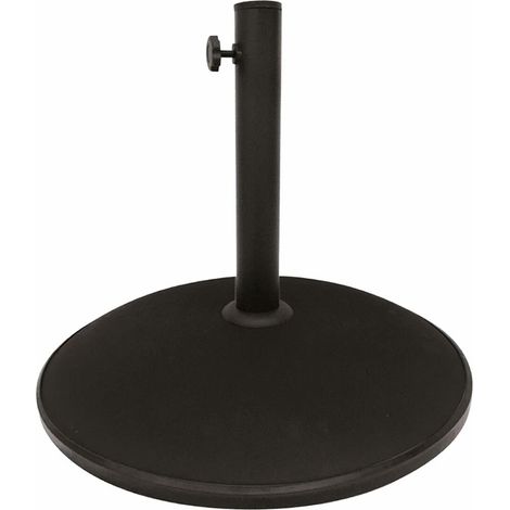 Aktive Garden Sonnenschirmbasis Schwarz 45 cm Stabil und Langlebig