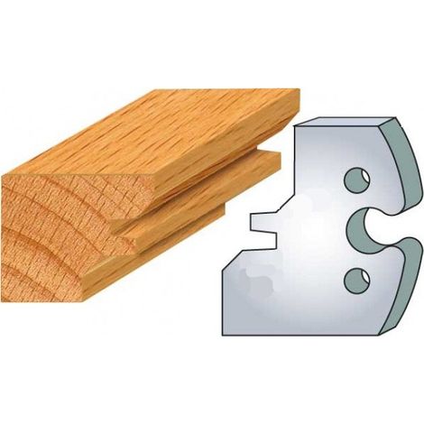 Leman – Jeu de 2 fers profilés en acier – Hauteur 50 mm – Épaisseur 5,5 mm – Assemblage à 45° – Réaffûtables pour durabilité