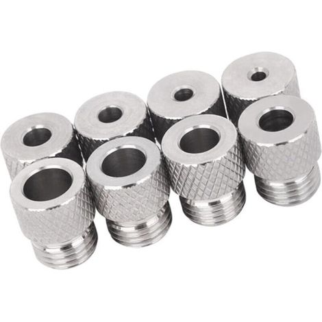 Jeu De Bagues Perçage En Acier Inoxydable 8 Pièces Avec Diamètres Intérieurs 3 À 10mm Filetage M14x1 5 Pour Un Précis Guide Fileté À Prise Sécurisée (1/4)