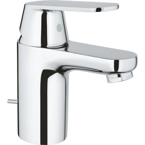 Mitigeur de lavabo monocommande taille S en laiton chromé - Grohe Eurosmart Cosmopolitan (1/10)