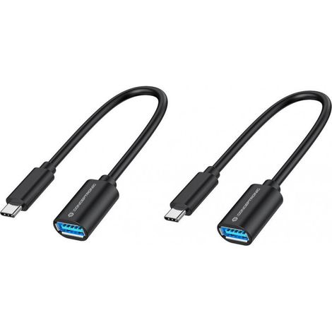 Conceptronic ABBY11B OTG-Adapter für USB-C zu USB-A 2er Pack, 20cm