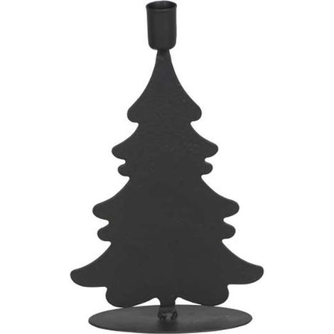 POSIWIOKerzenhalter Baum schwarz 9,5 x 3 x 16 cm