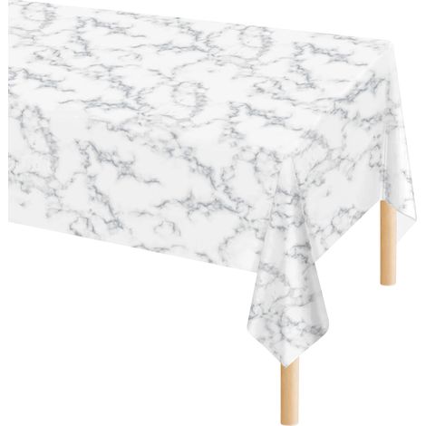 Tovaglia Antimacchia In Pvc Stampa Digitale Idrorepellente Facile Da Tagliare Copritavolo Cucina Vendita A Metro Tavolo Interno Esterno Salvatavolo Cerata 140x100Cm - Dis92-Marmo (1/5)