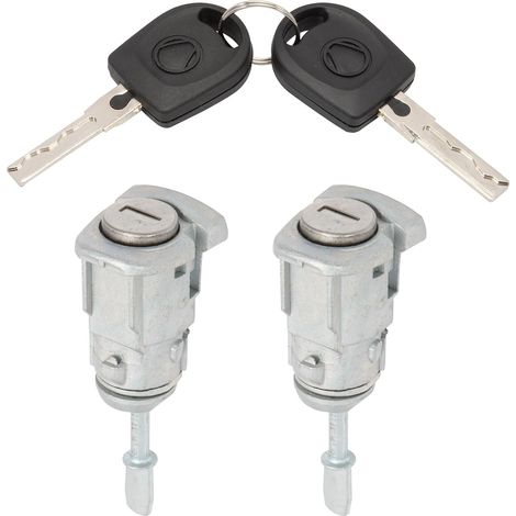 2 Cylindre de serrure,Alliage d'aluminium et ABS,Sécurité véhicule,Golf IV Bora (1/5)